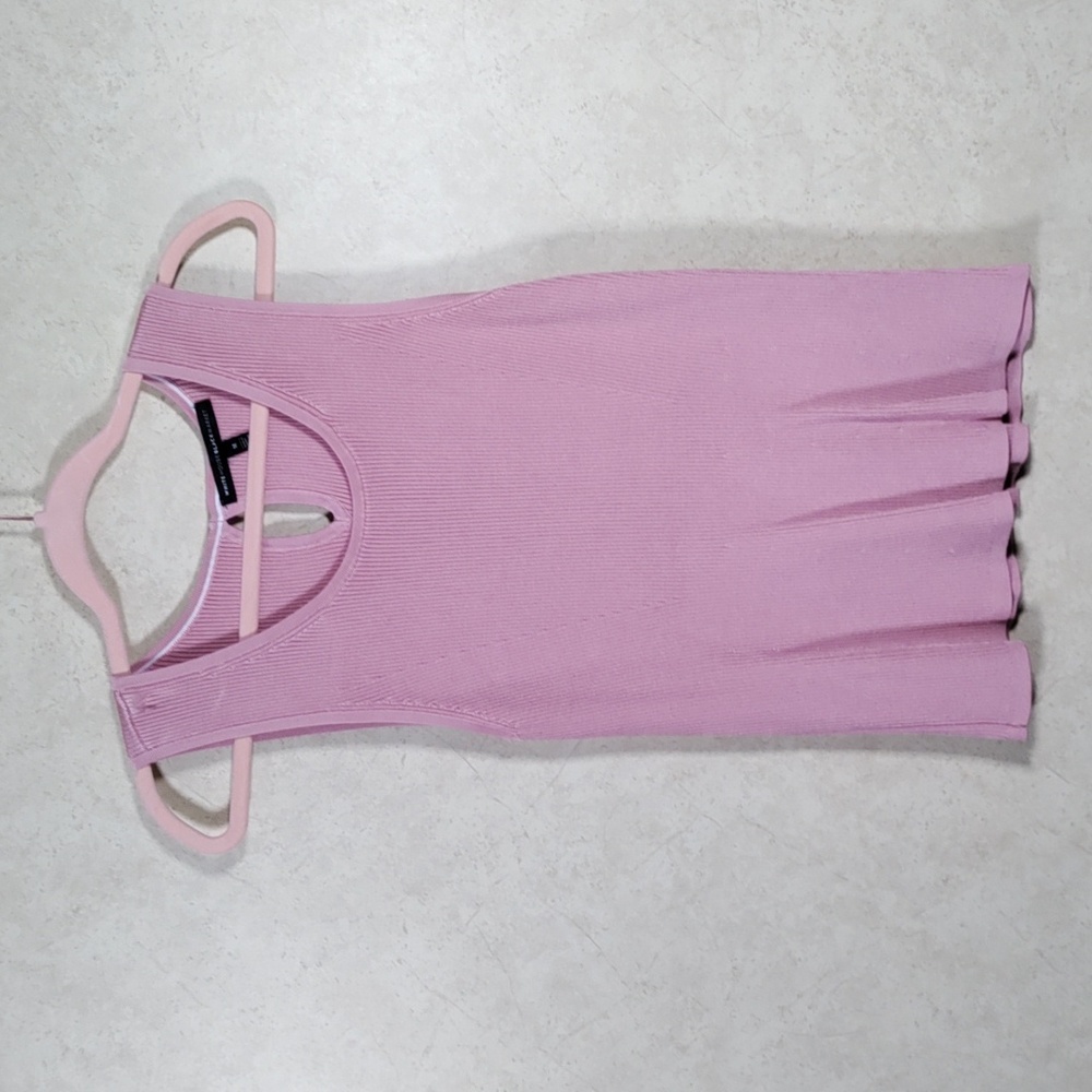 White House Black Market Lavender Ribbed Sleeveless Top